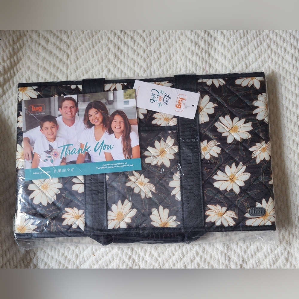 LUG Gallop Carry-All Tote - Autumn Daisies - Picture 2 of 3